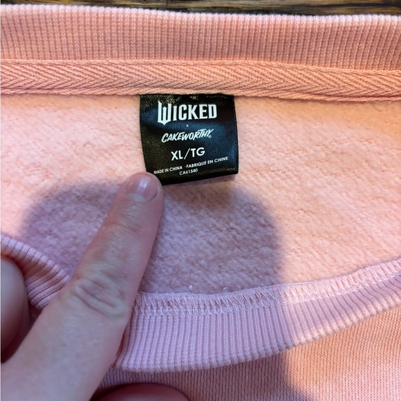 Wicked x Cakeworthy Pink Glinda Sweatshirt - Picture 3 of 7